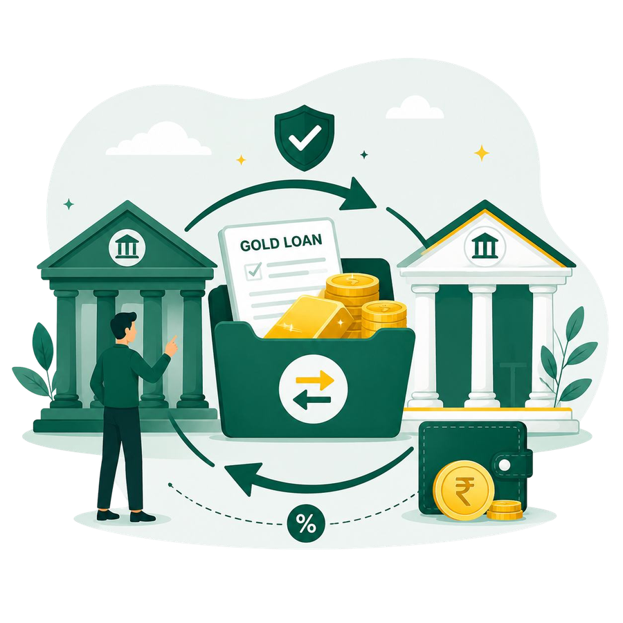 Transferring a gold loan from one bank to another with SonaSwitch